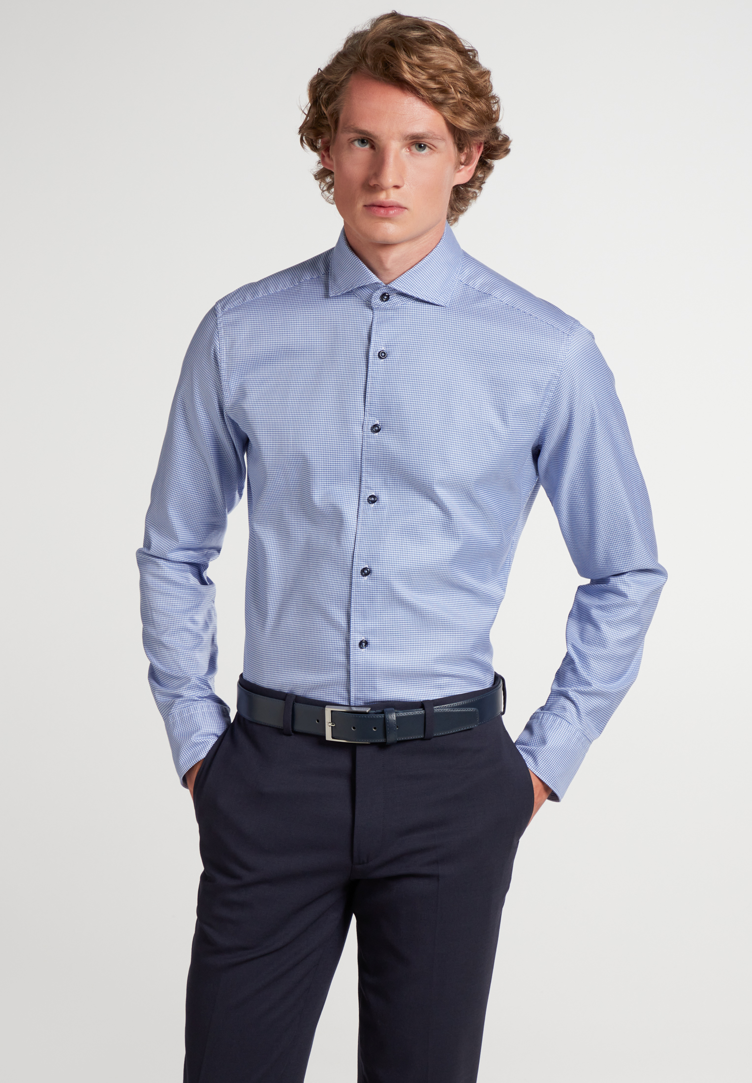 ETERNA Hemd Karo Twill Slim Fit